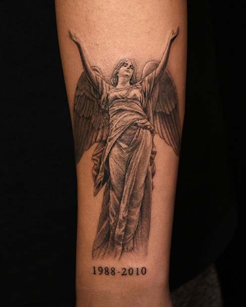 angel tattoo