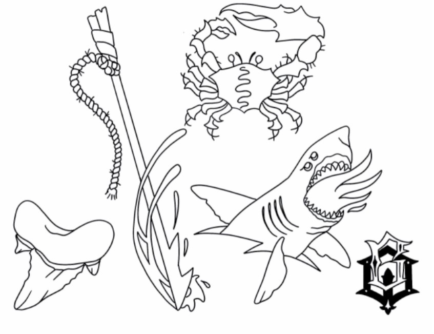 vector illustration of animal tattoo stencils