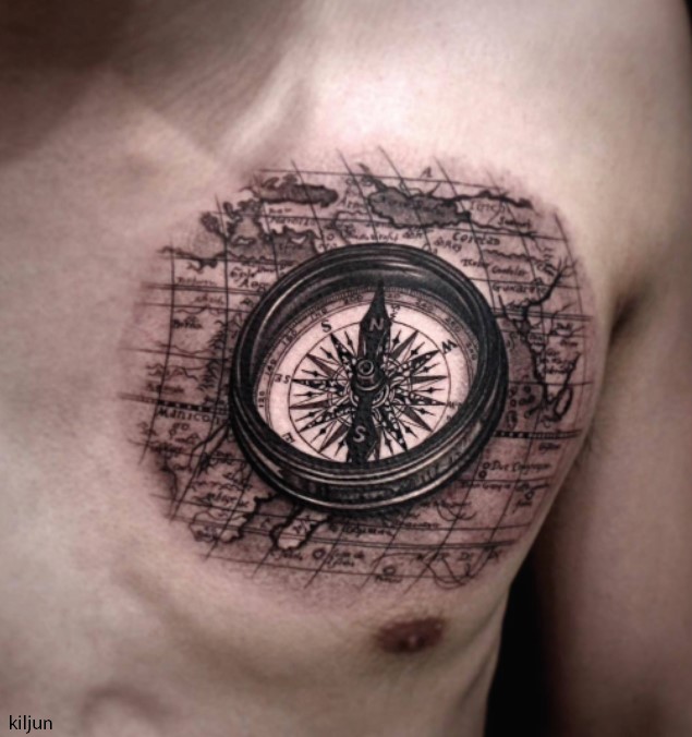 compass tattoo