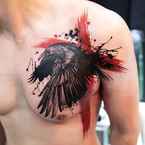 trash polka tattoo design