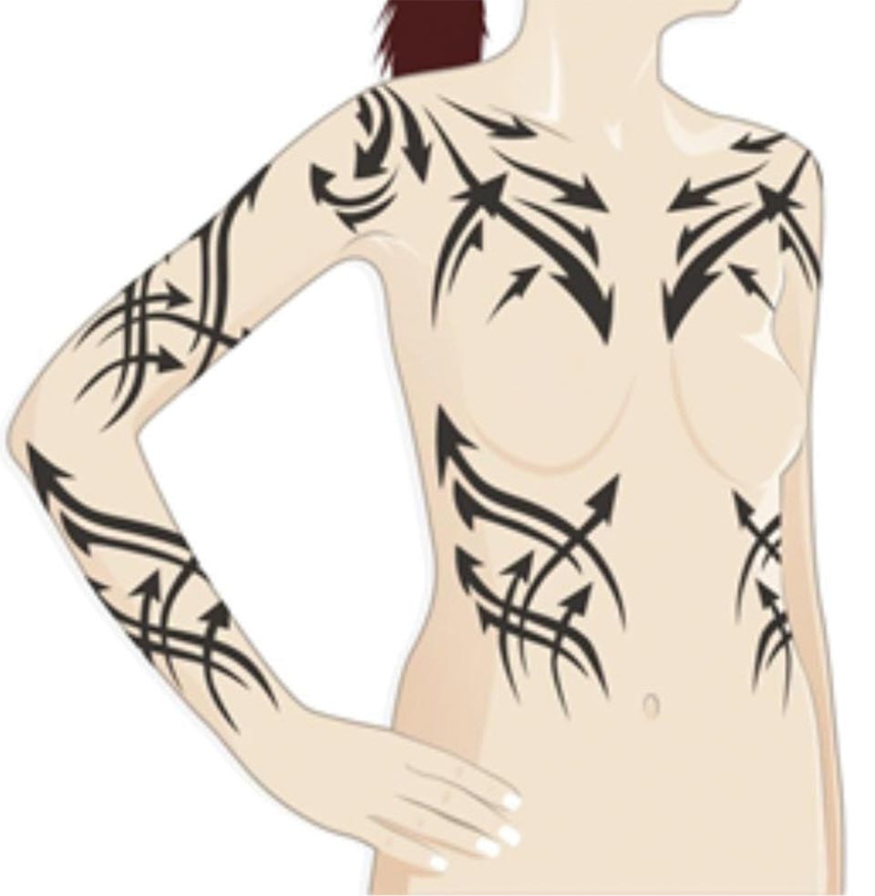 tutorial of flow on a woman’s body