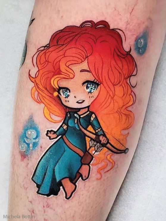 Disney Brave body art