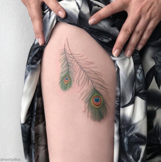 feather tattoos for women