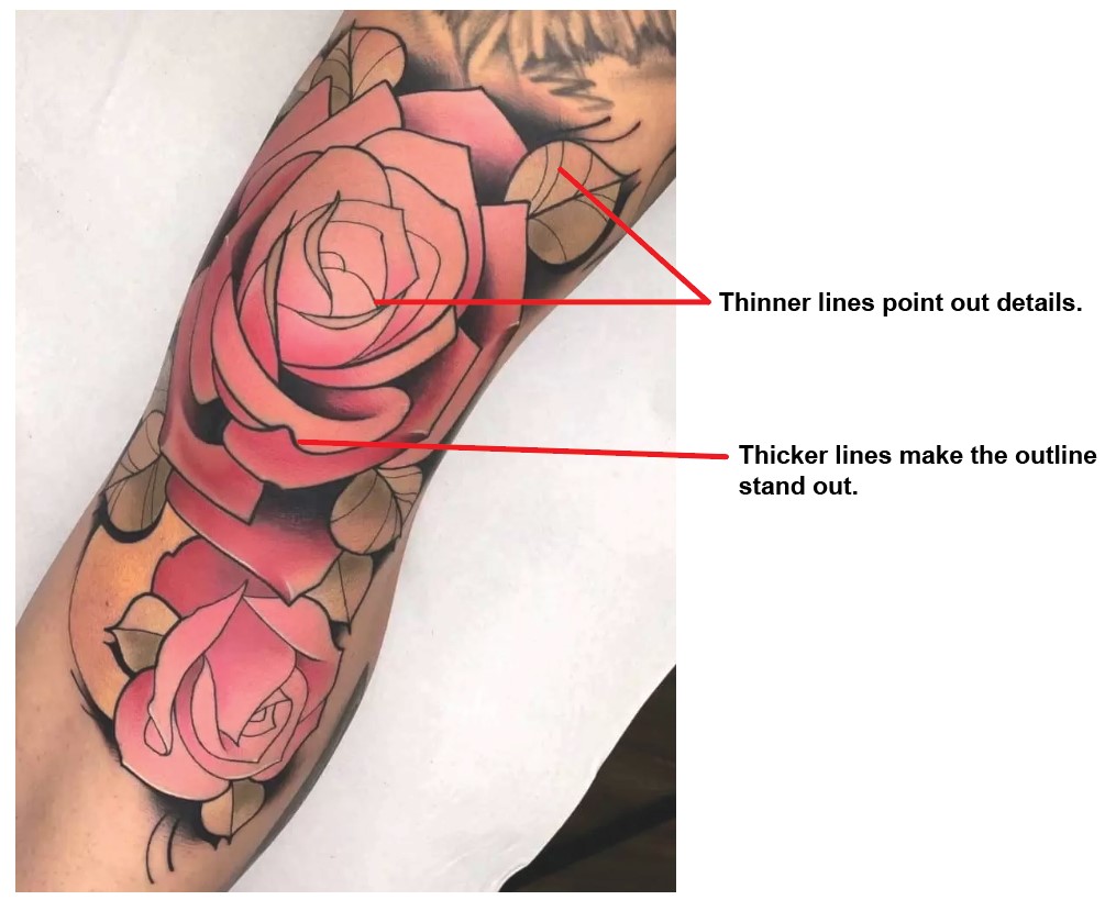 tattoo fine lines