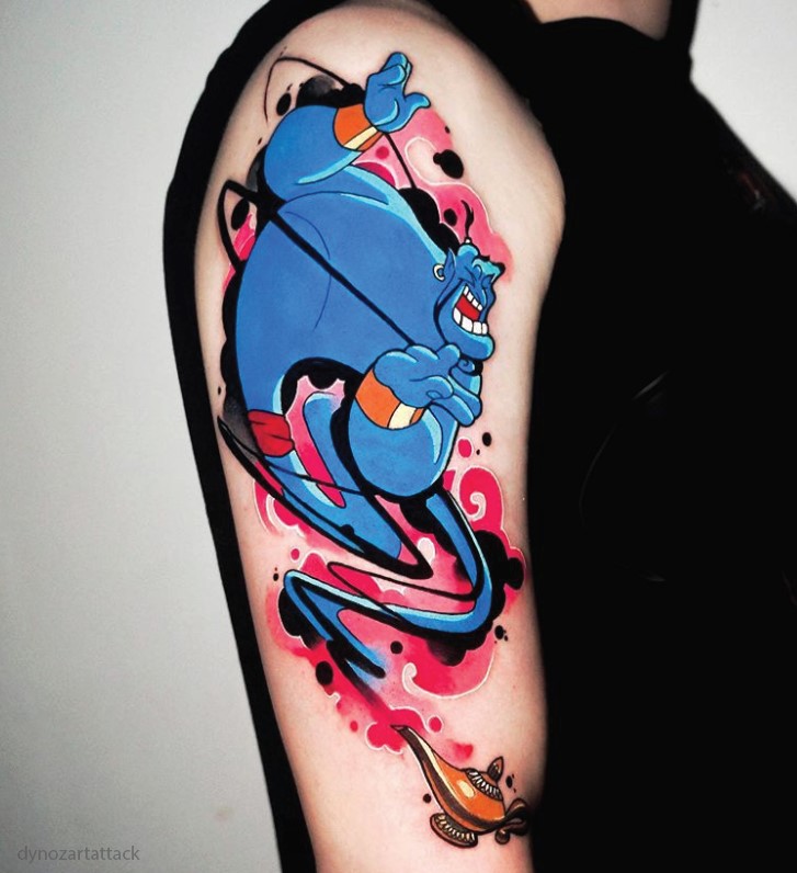 Genie arm tattoo