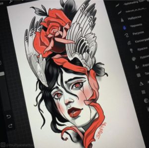 sample great tattoo art design done by successful tattoo artist