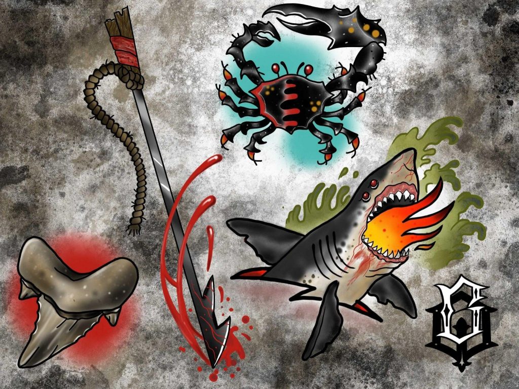sea creature flash ideas