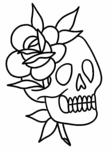 skull tattoo art