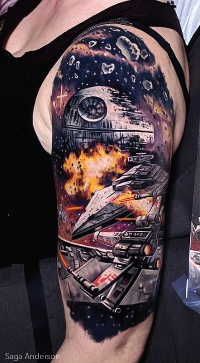 Star Wars arm tattoo ideas for men