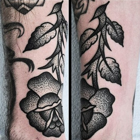 stipple shading tattoo style