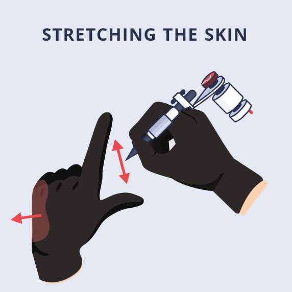 how to get a very tight stretch on the skin surface
