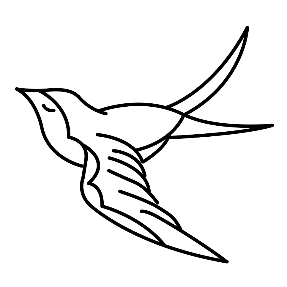 american traditional swallow tattoos
