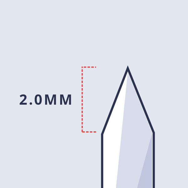 medium taper needle point