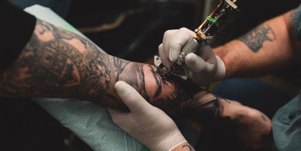Tattoo artist session