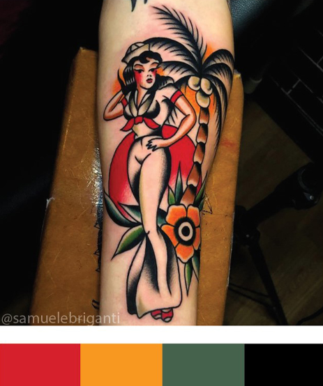 traditional tattoo body art