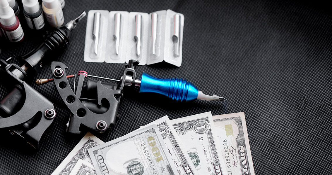 tattoo machine used by professionally trained tattoo artists