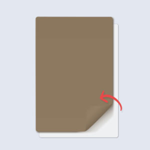 remove brown sheet from the tattoo paper