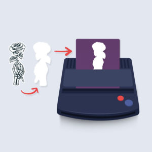 design facing tattoo transfer paper