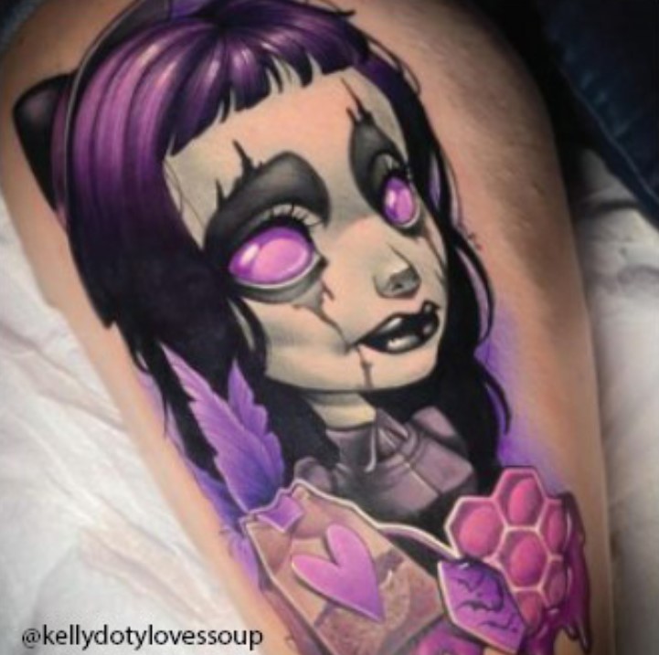 zombie body art by professional tattoo artist