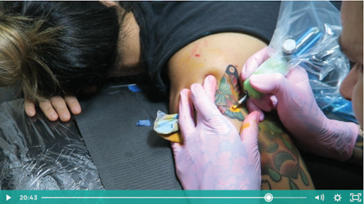 butterfly body art