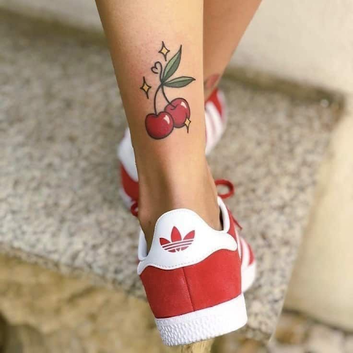 cherries emoji symbol tattoo