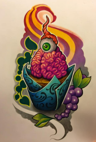 cupcake flash tattoo designs