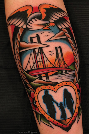 sailor jerry eagle tattoo art