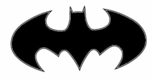 tiny tattoo of Batman symbol