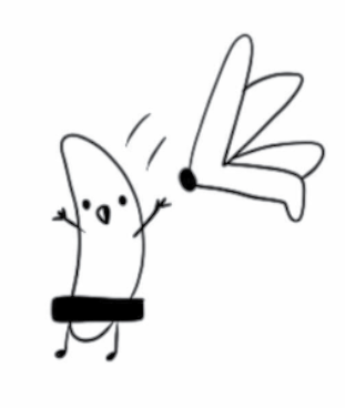 easy tattoo of a banana