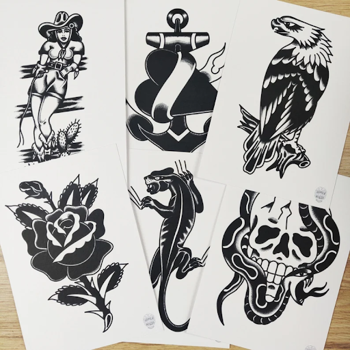 flash tattoos by James Wilby