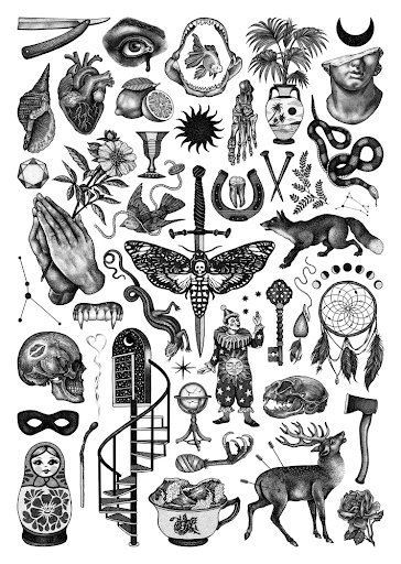 flash tattoos for tattoo parlor