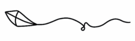 Kite line tattoo