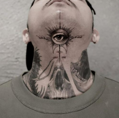 neck tattoo