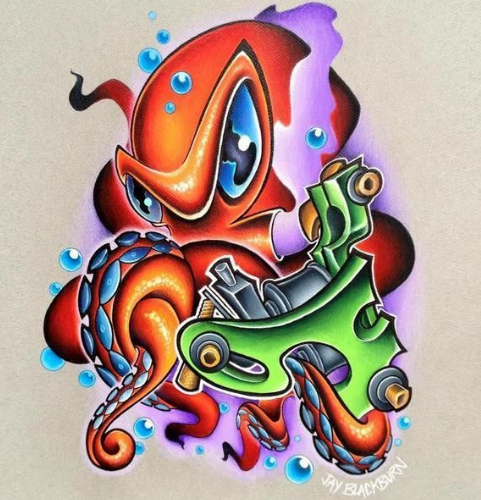 octopus design by Jay Blackburn