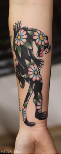 traditional panther tattoos