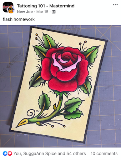 rose drawing