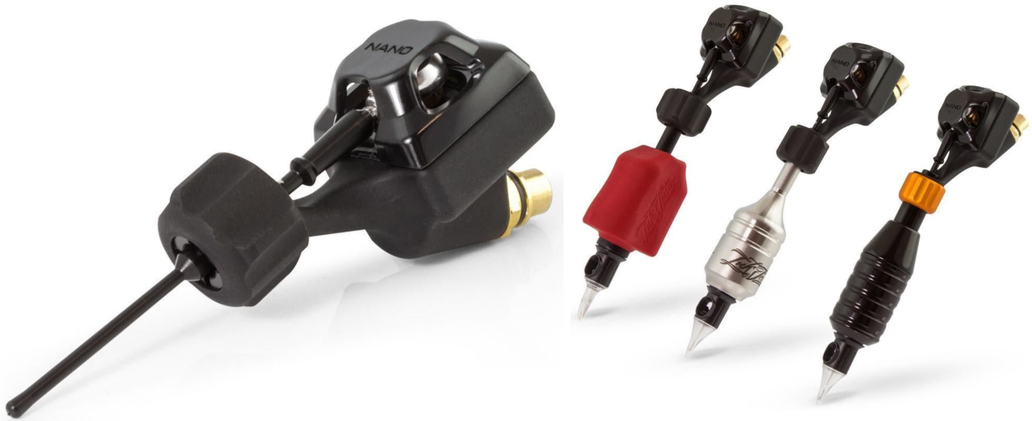 rotary tattoo machine with semi rigid tattoo needle bar
