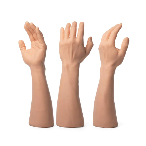 left like like arm with rubber based hand