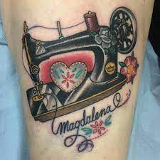 Sewing machine tattoo