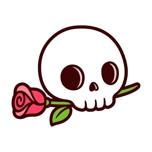 simple tattoo of a skull