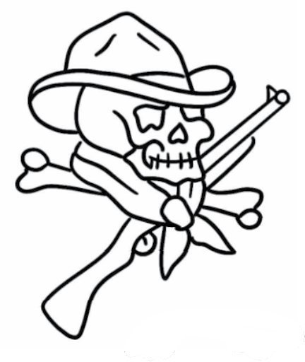 Skull flash design