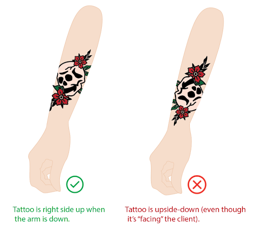 small tattoo on forearm