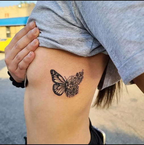 Steven Contreras butterfly tattoo 