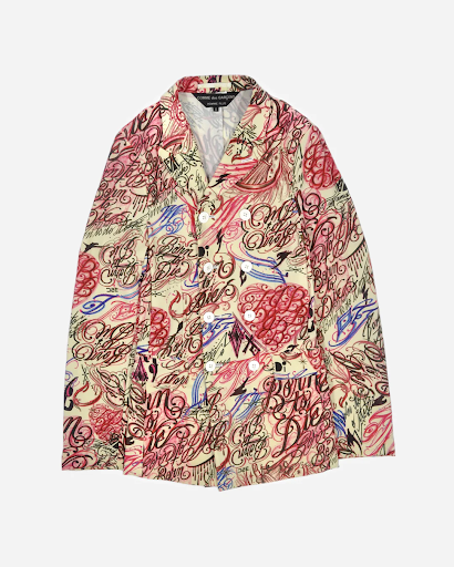 Tattoo art-inspired blazer in the Comme des Garçons Homme collection