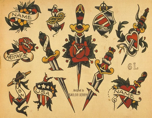 designs that artists can tattoo quickly