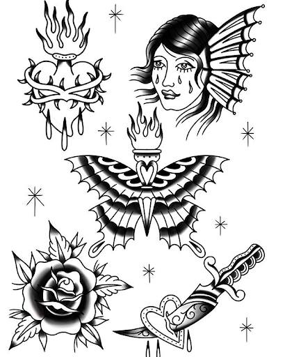 tattoo flash by Christina Morgan