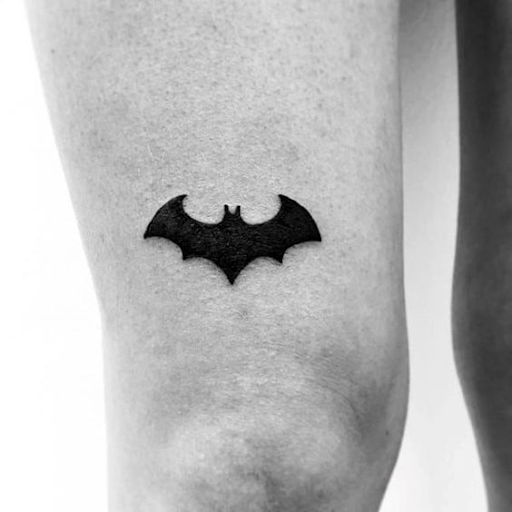 tattoo of batman logo