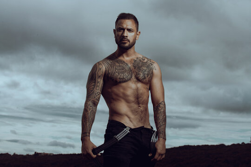 tattooed model