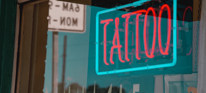 tattoo business sign