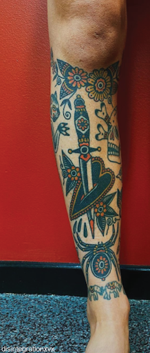 sailor jerry traditional dagger tattoo